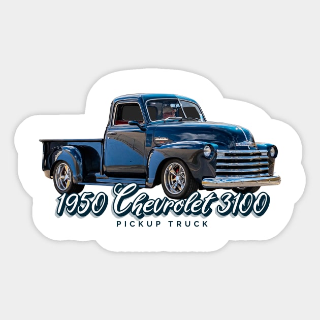 1950 Chevrolet 3100 Pickup Truck Sticker by Gestalt Imagery